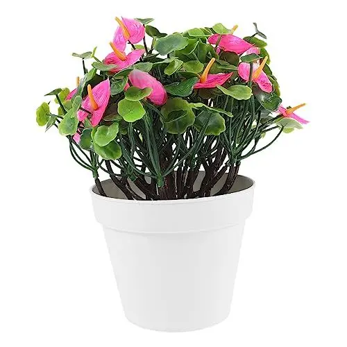 Produktbild: Garneck Künstliche Bonsai-topfpflanze Für Innenbereich Täuschend Echte Kunstblumen Kleine Pflanze Im Topf Für Wohnraumdeko Balkon Und Terrasse