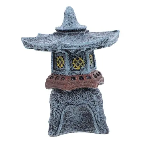 Produktbild: Garneck Stil Feng Shui Statue Mini Pagode Harz Garten Japanischen Stil Outdoor Statue Elegante Desktop Ornament