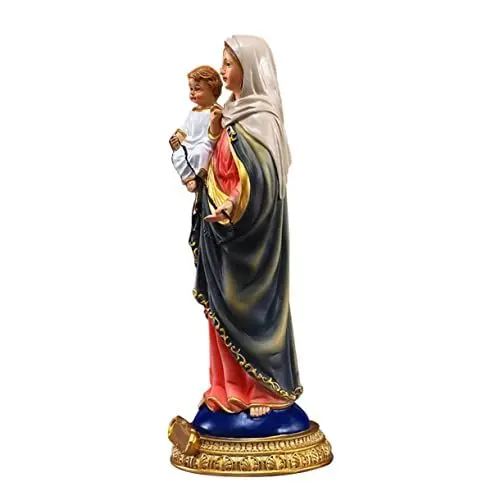 Produktbild: Garneck Figur Statue Katholizismus Ornament Harz Jungfrau Maria und Kind Kirche Handwerkskunst