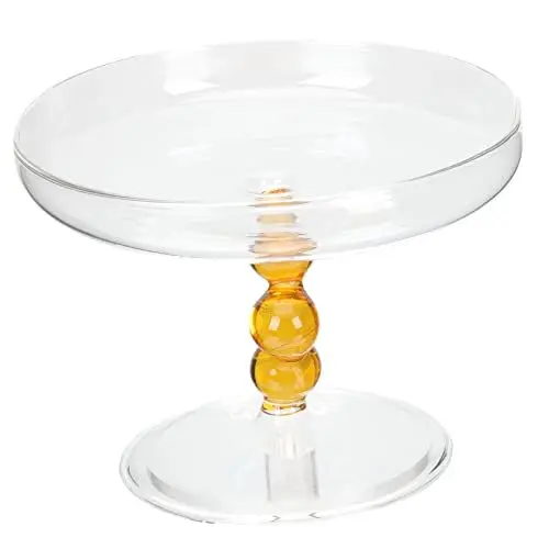 Produktbild: Garneck Obstteller aus Glas Party-Dessert-Display Hochzeitstortenständer hochzeitsdeko wiederverwendbar Kuchenform teller zur obstaufbewahrung Obsttablett aus Glas