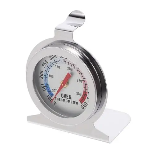 Produktbild: Garneck Ofenthermometer backofen thermometer Digitales Thermometer Ofen Temperaturmesser thermometer für backofen Küchenwaren Innenthermometer im Ofen Rostfreier Stahl Silver