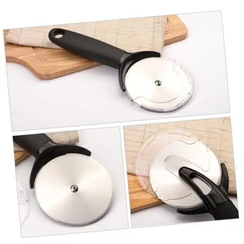 Produktbild: Garneck Pizza Räder Runde Form Edelstahl Pizza Slicer Komfortable Grip Für