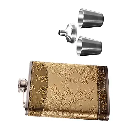 Produktbild: Garneck Satz stainless steel inoxlm getränk trips trinkflasche tasen Flachmann Edelstahl Whiskyflasche Metallflasche Schnapsflasche kühle Flaschen Weinflasche Miniflasche Krug