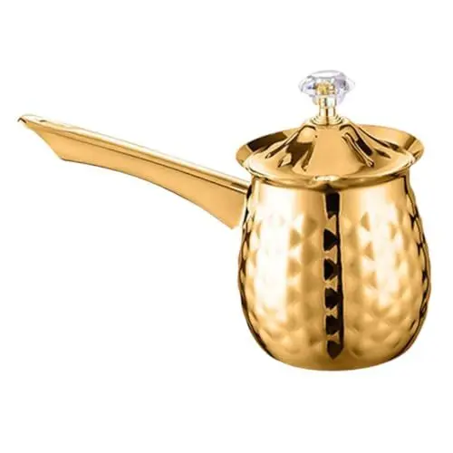 Produktbild: Garneck Türkische Cezve-kaffeemaschine Im Vintage-stil Aus Metall für Den Herd mit 600 Ml Wärmer Traditioneller Griechischer Kaffeekessel für Das Café Zu Hause