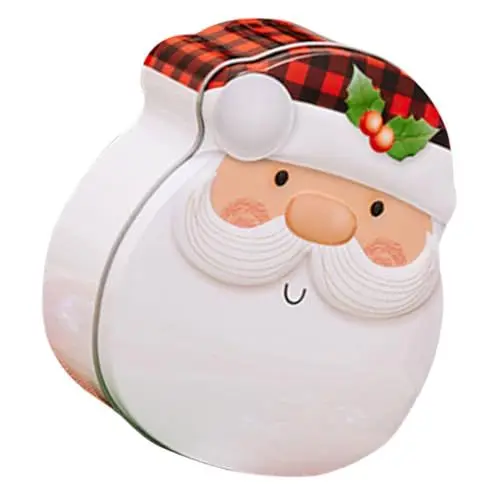Produktbild: Garneck Weihnachtsdose aus Blech Keksdosen storage boxes Weihnachtsmann-Geschenkboxen Geschenkdosen Lebkuchenmann einzigartige Bonbonniere empfindliche Bonbonbehälter Weißblech