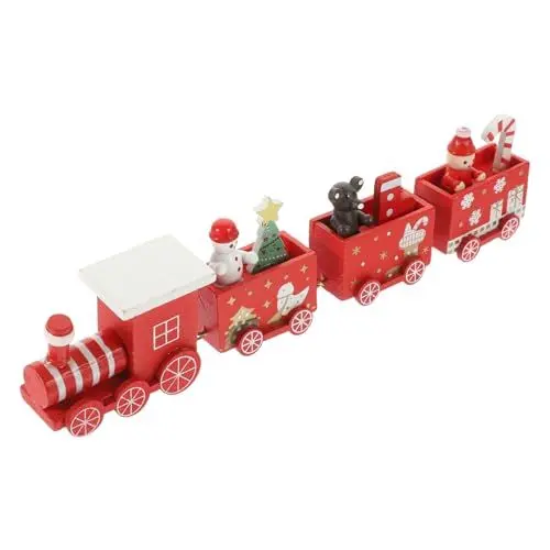 Produktbild: Garneck Weihnachtszug Ornamente weihnachtsbahn Weihnachts Zug weihnachtstisch Dekoration Weihnachten Zug weihnachtstischdeko Weihnachtsfeier liefert Zug Weihnachtsschmuck Holz