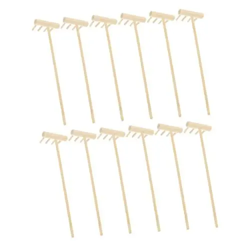 Produktbild: Garneck Zen- Garten- Sandwerkzeuge 12 Stücke Sandrechen Japanische Dekoration Outdoor Sand Zen Gartengeräte Zen Garten Zubehör Sandtisch Meditation Rechen Zen Gartengeräte Mini- Bambusrechen