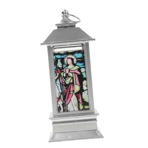 Produktbild: Garneck kleine Öllampenverzierung Schreibtischaufsatz Laterne Schneekugel Ornament Weihnachtsdekorationen Weihnachtslampe Partybeleuchtung Lampe Weihnachten Schneeball Partybedarf Krathong