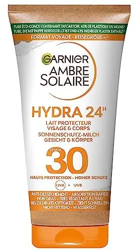 Produktbild: Garnier Ambre Solaire Sonnencreme Feuchtigkeitsspendende Sonnenschutz Milch LSF 30ung (1 x 50 ml)