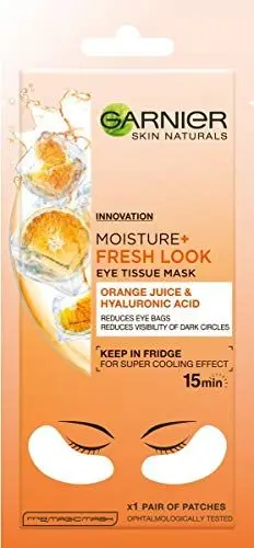 Produktbild: Garnier, Moisture Fresh Look Augenmaske Augenmaske Paar Orange