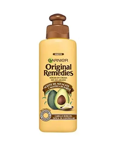 Produktbild: Garnier Original Remedies Haarpflegeöl mit Avocadoöl und Sheabutter, Cremeöl für widerspenstiges und krauses Haar, 200 ml