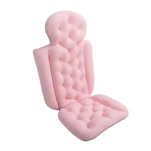 Produktbild: Garosa Ganzkörper-Badekissen, Abnehmbares Badewannenkissen, Spa-Badekissen, rutschfeste Unterseite, 84,9 X 38,1 cm, für Schwimmbad, Outdoor-Badewanne, Nacken- und Rückenstütze (2)
