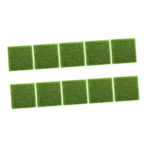 Produktbild: GAROZATION Quadratischer Kunstrasen 15 x 15 cm PP-Material Kunstrasenmatte für dekoratives Gartengras -Projekt