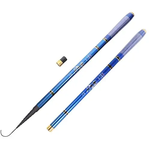 Produktbild: GAROZATION 1stück Retractable Fishing Rod Ultra-Kurze Angelrute Kompakte Teleskopierbare Angelrute Aus Carbon Für Fluss See Und Bäche Leicht Robust Und Rutschfester Griff