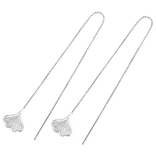 Produktbild: GAROZATION Tropfenohrringe Für Frauen Ginkgoblatt-einfädler-ohrringe Modeohrringe Ohrringe Im Koreanischen Stil Sichere S925 Silber Sie