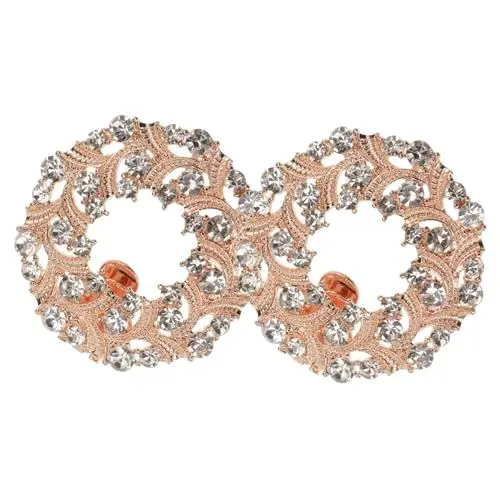Produktbild: GAROZATION Schuhclips mit Strass-Kristallen Metall dekorative Schuhclips für Hochzeitsschuhe Pumps Brautschuhe