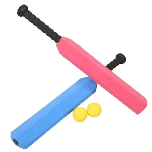 Produktbild: GAROZATION 1 Set Familie Cricket Bat Softball Bat Kunststoff Bat Cricket Kit Bat Ball Spielzeug Cricket Ausrüstung Padel Schläger