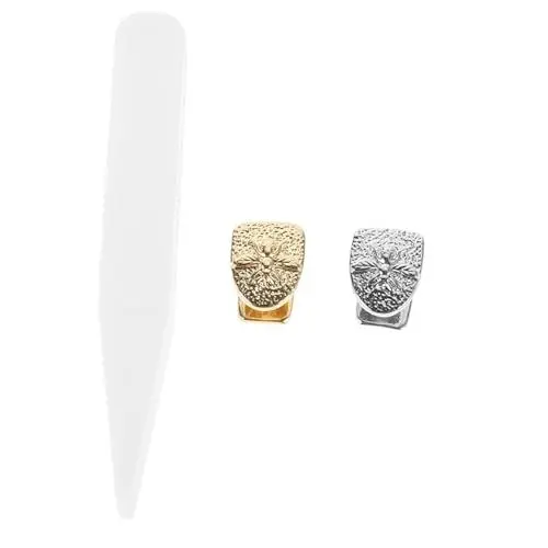 Produktbild: GAROZATION Rapper-zahnkappen-set Bienenmuster Metallgrillzähne Modeschmuck Accessoires Einzelne Künstliche Zahnkappen Für Veranstaltungen