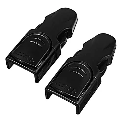 Produktbild: GAROZATION 2St Flossenschnalle schwimm zubehör Schwimmen zubehör Schwimmflossen Riemenschnalle für Tauchflossen Riemenschnallen für Taucherflossen Schnorchel Flossenriemenschnalle STK Black