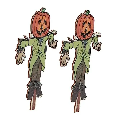 Produktbild: GAROZATION Dekorativer Pfahl für Halloween-Dekorationen 2 Stück Heimschmuck Herbstsaison Garten-Charme