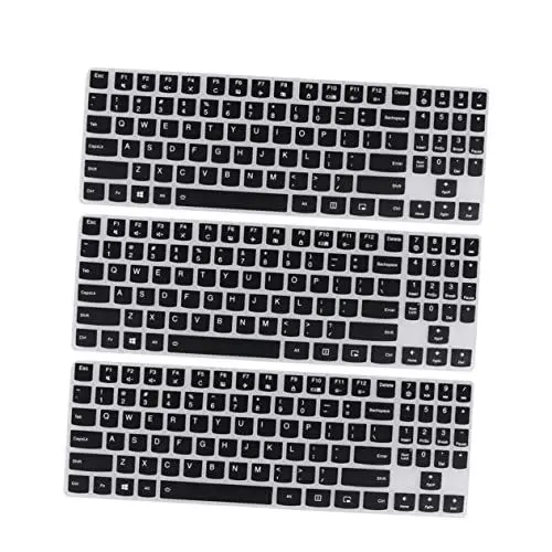 Produktbild: GAROZATION Silikon-tastaturfolie für R720 3er-Pack Wasserabweisende Laptop-tastaturabdeckung Dünn Atmungsaktiv Schwarz