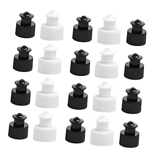 Produktbild: GAROZATION 40St Sport Flaschenverschluss Push-Pull-Kappen für Wasserflaschen Flaschenvorrat Saftkaraffe Cap kappsage Schoß Sport zubehör tragbare Flaschenverschlüsse praktische Flaschendeckel