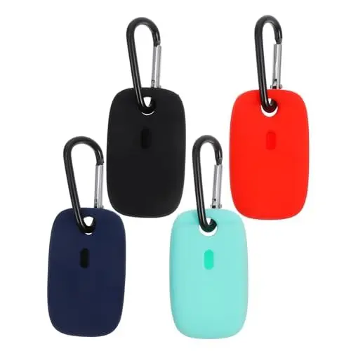 Produktbild: GAROZATION 4 Stück Tracker-Fall Schlüsselanhänger für Tile Pro Tracer-Zubehör Fliesen-Tracker Seidenschlüssel Gadgets Mini-Tracker Geräte Silikonhülle für Tracer -Abdeckung Kieselgel