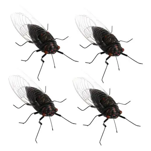 Produktbild: GAROZATION 4 Stück Zikade-Simulation Lernspielzeug Insektenfigur Gefälschte Zikade-skulptur Insektendekorationen Kleines Zikadenspielzeug Lebensechtes Zikadenspielzeug Zikadenmodelle Plastik
