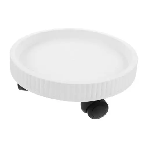 Produktbild: GAROZATION Rolling Plant Tray Bewegliche Blumentopf Tablett Räder Outdoor Blumentopf