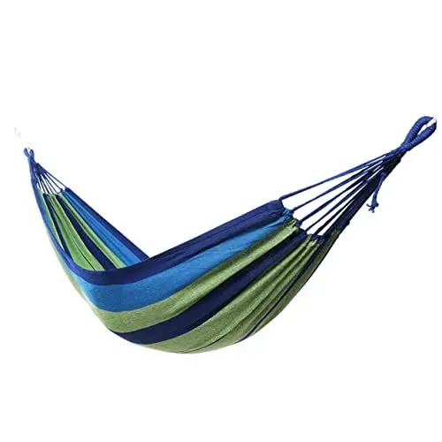 Produktbild: GAROZATION Verdickte Hängematte Für Den Außenbereich Doppel-hängematte Aus Segeltuch Für Die Terrasse Einfach Zu Montieren Wander- Und Campingliegen