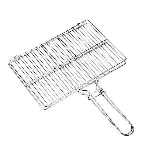 Produktbild: Toddmomy Gegrilltes Fischregal Zusammenklappbarer Grillrost Grill Zubehör Garnelenpfanne Grills Kochen Im Freien Grillkorb Aus Edelstahl Lamm Grillen Rostfreier Stahl Gemüsekorb Falten Mann