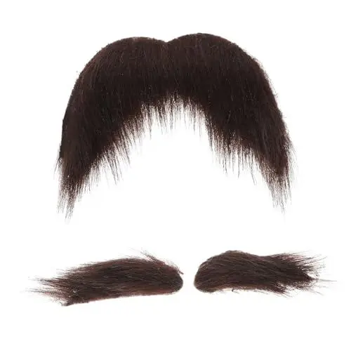 Produktbild: GAROZATION Falscher Schnurrbart Und Augenbrauen Set Für Herren Selbstklebend Mehrfach Verwendbar Cosplay Requisite Party Accessoires Und Augenbrauen Kombination