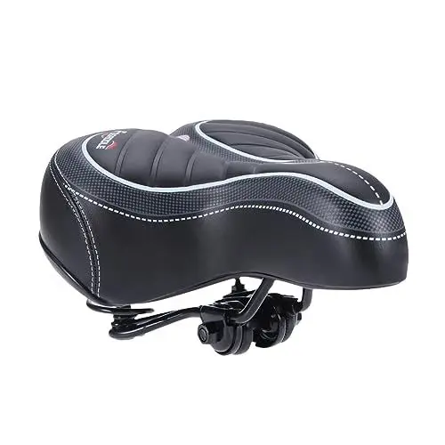 Produktbild: GAROZATION Mountainbike Kissen Sattelsitzmatte Ergonomische Sitzmatte Schwarz Bequemer Fahrradsattelbezug Für Herren Und Damen Wasserdicht Ideal Für Outdoor Fahrten