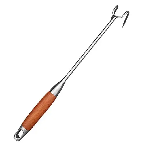 Produktbild: GAROZATION Professioneller Grillhaken Aus Edelstahl Multifunktions Rippchenhalter Für Perfekte Grillergebnisse Ideal Für Fleisch Und Fisch Robust Und Langlebig Zubehör Für BBQ Und