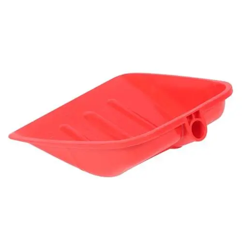 Produktbild: GAROZATION Futterfütterungsschaufel 40 x 35 cm rot verdickte gehärtete Schneeschaufel Ersatzklinge für den Außenbereich