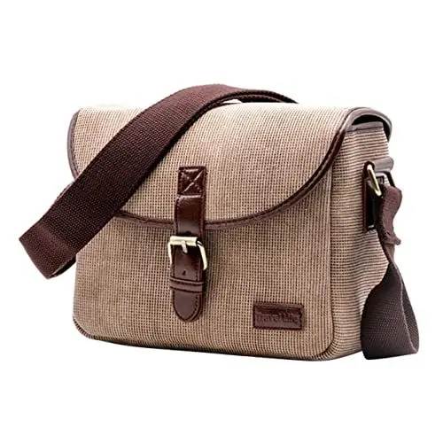 Produktbild: GAROZATION Tragbare DSLR Kamera Fototasche Schultertasche Mit Verstellbarem Riemen Sling Canvas Tasche Für Digitalkamera Und Zubehör Taktische Umhängetasche Für Reisen