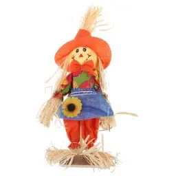 Produktbild: GAROZATION Vogelscheuche Heimdekoration Dekoration für Halloween dekorativer Gartenstecker Herbstdeko Gruselige Deko Garten Dekoration Herbst deko Halloween-Schmuck Halloween-Dekoration Stoff
