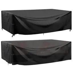 Produktbild: GARPROVM Abdeckung für Gartenmöbel, Abdeckplane Gartenmöbel Schutzhülle für Gartenmöbel Wasserdicht Winddicht Anti-UV Staubdicht Oxford Gewebe, für Outdoor Sofa Tisch Möbelsets - 230x165x80cm