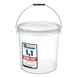 Produktbild: Garronda Eimer mit Deckel 20 L für die Lagerung von Lebensmittel- und Chemischen Produkten 1 Stück Transparent GD-0072