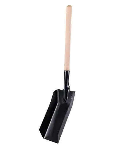 Produktbild: Garronda Kohleschaufel Metallschaufel Kehrschaufel Kohlenschaufel für Kamin Größe: 52 x 11 cm GD-0008 (Schwarz)