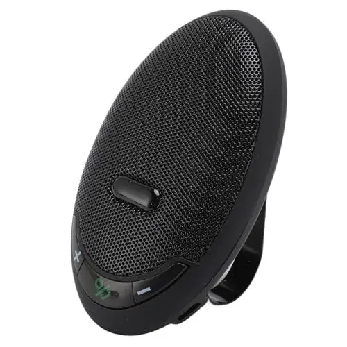 Produktbild: Garsent Bluetooth-Freisprecheinrichtung für Mobiltelefone, Kabelloser Car-Kit-Musikplayer-Adapter mit Clip auf der Rückseite, Tragbarer Bluetooth-Lautsprecher für Zuhause/Sport/draußen,