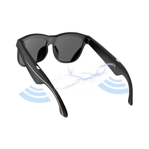 Produktbild: Garsent Intelligente Audiobrille, Bluetooth 5.0, UV400-Schutz, Freisprechen, Schnellladung, 7 Stunden Spielzeit, Leichte Open-Ear-Soundbrille für Outdoor-Aktivitäten