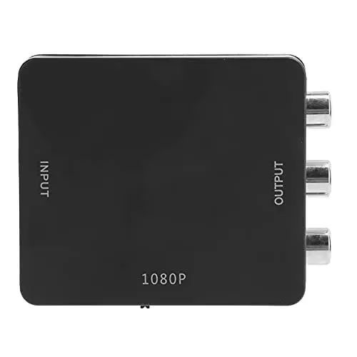 Produktbild: Topiky HDMI-zu-AV-Konverter, 1080P -Composite-Video-Audio-Konverter-Adapter, Unterstützung von PAL/NTSC mit USB-Netzkabel, Kompatibel mit HDMI 1.3-Version. (Schwarz)