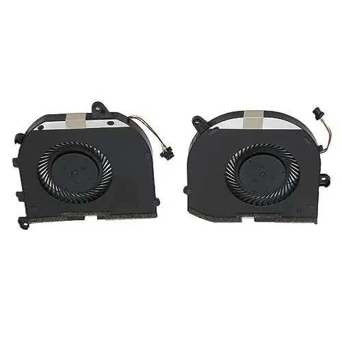 Produktbild: Garsent Laptop-Lüfter für XPS 15 9570 7590 Serie 008YY9 0TK9J1, 4-poliger CPU-GPU-Kühler, DC 5 V 0,5 A CPU-GPU-Lüfter, Perfekter Ersatz (CPU- und GPU-Lüfter)