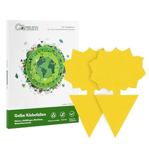 Produktbild: Garsum Gelbsticker Trauermücken Bekämpfen 18 Stück, Gelbtafeln Gegen Trauermücken, Fruchtfliegenfalle für die Zimmerpflanzen Schädlingsbekämpfung