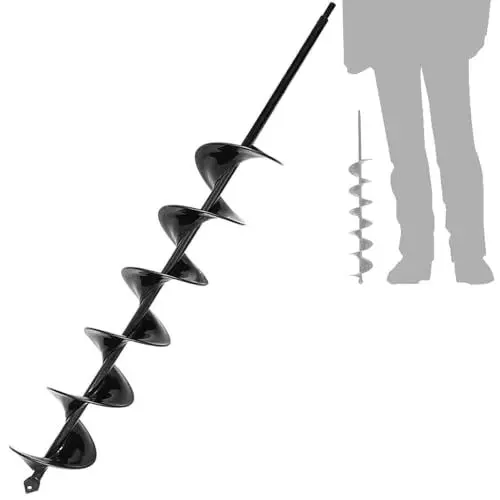 Produktbild: Gartenbohrer Erdbohrer für Bohrmaschine 8x60cm Garten Schnecken Spiralbohrer Schnurlos Handbohrer Grabungswerkzeug zum Pflanzen