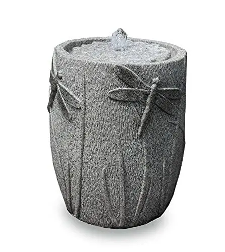 Produktbild: Kiom Gartenbrunnen Terrassenbrunnen FoDragonfly Sandstein 34 x 40,7 cm Led 10882