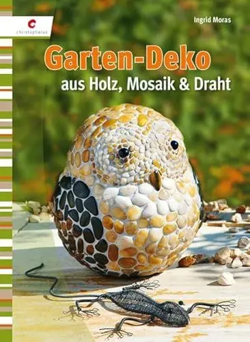 Produktbild: Garten-Deko aus Holz, Mosaik und Draht