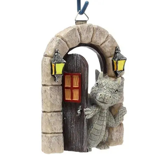 Produktbild: Gartendrachen Figuren Deko,Drache Gartenfigur Polyresin,Kunstharz Drachenskulptur Garten,Gartendrachen Figuren,Gartendrachen Deko,Drachen Figuren Garten Klein für Outdoor-Garten Ornament,Baum Deko