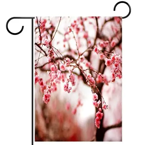 Produktbild: Gartenfahne,Blume Japanische Kirsche,Saisonale Flaggen für den Außenbereich, 28 x 40 cm, doppelseitig, dekorativ